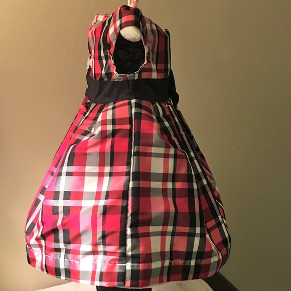 CARTER'S Tartan Plaid Satin Occasion Dress - Picture 4 of 11